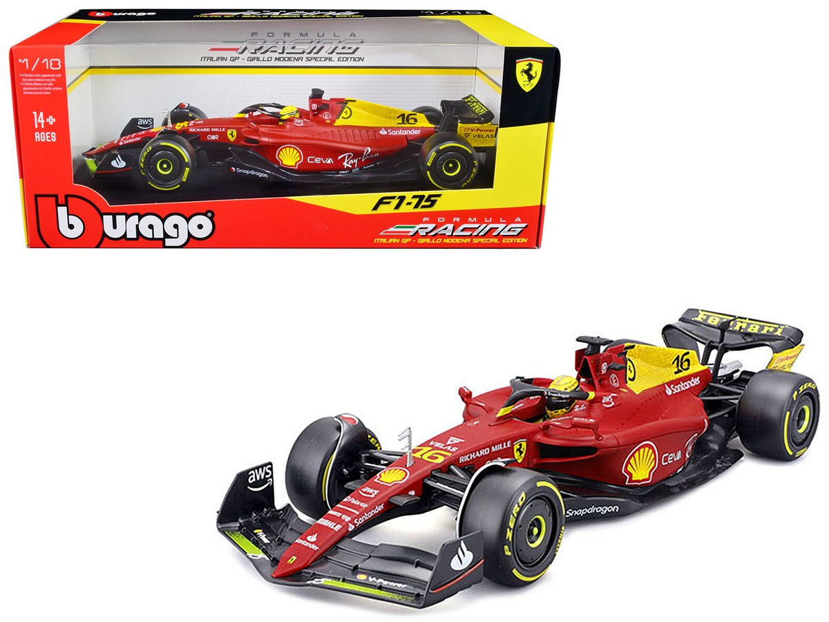 ミニカー Ferrari F1 1/18 Ferrari F1-75 Leclerc Italy GP 2022 1/18 Diecast Model CARZ | eBay