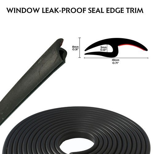 Windshield Rubber Molding Seal Trim Universal for Windscreen and Windows 12ft - Picture 2 of 12