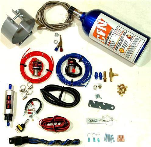 MOTORCYCLE NITROUS OXIDE WET KIT Single Carburetor NOS Kit NEW  - Picture 1 of 1