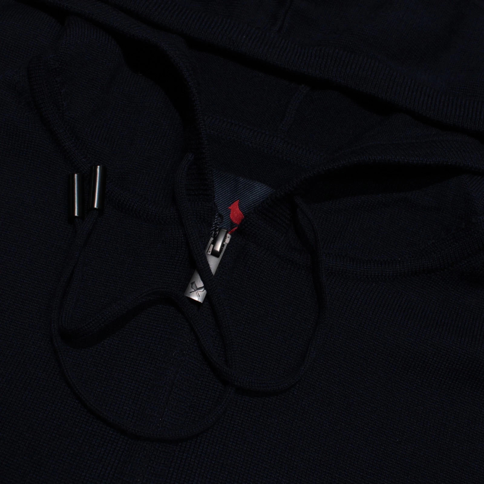 Cardinal of Canada NWT Hiro Full Zip Hooded Sweater Size M Navy Blue 100% Wool