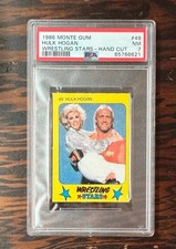 Hulk Hogan 1986 Monte Gum WWF #49 - PSA 7 - with Joan Rivers!