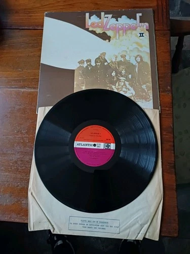 LED ZEPPELIN II / 2 RED/PLUM ATLANTIC 588198 KILLING FLOOR CREDIT VG+ VG+