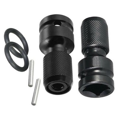 2X Socket Adapter Drill Hex Shank Chuck Change Impact Driver Tool 1/2'' To 1/4''