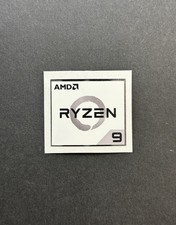 1x AMD Ryzen 9 White Desktop / Laptop Custom Sticker Label NEW 