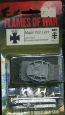 Major Von Luck & Panzer IV 15mm WWII German Flames of War GE887 Warrior 21st PZ