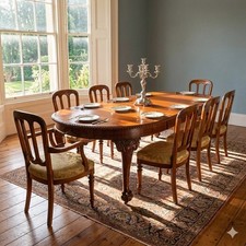 Table Extensible Ancienne Acajou Royaume-Uni XIXe Siècle Originale