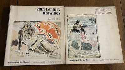 DRAWINGS OF THE MASTERS 20th Century Part 1 (1900-1940) American Drawings- 2 LOT