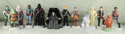 STAR WARS CERAMIC FIGURES SET MINT CONDITION SET OF 12