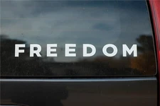 FREEDOM Vinyl Decal Sticker Die Cut - Charlie Kirk - Car Wall Sticker Laptop