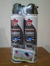 Dust Off Electronics Duster Two Pack 10 Oz Cans One Wet Touch Screen Wipe