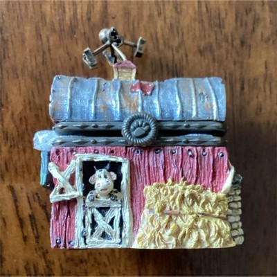Boyds Bears Uncle Bean's Treasure Box Slinky McNibble Barn Resin Limited Edition