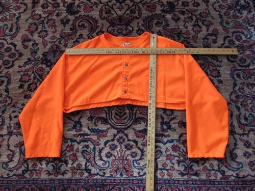 CC Filson Style 05 Orange Cotton Hunter Half Vest with Arms  - USA - Size 46 image 2