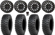 System 3 SB-6 15" Wheels Black (4+3) 32" Savage XT Tires Yamaha YXZ (2019+)