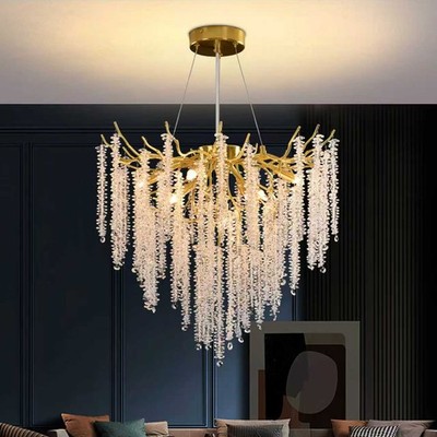 Modern Kronleuchter Kristall Luxus Raindrop Pendelleuchte,Hängeleuchte Light