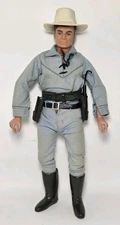 Vtg 70s The Lone Ranger Action Figure Doll Gabriel Toys w/ Clothing Belt Hat Dyn