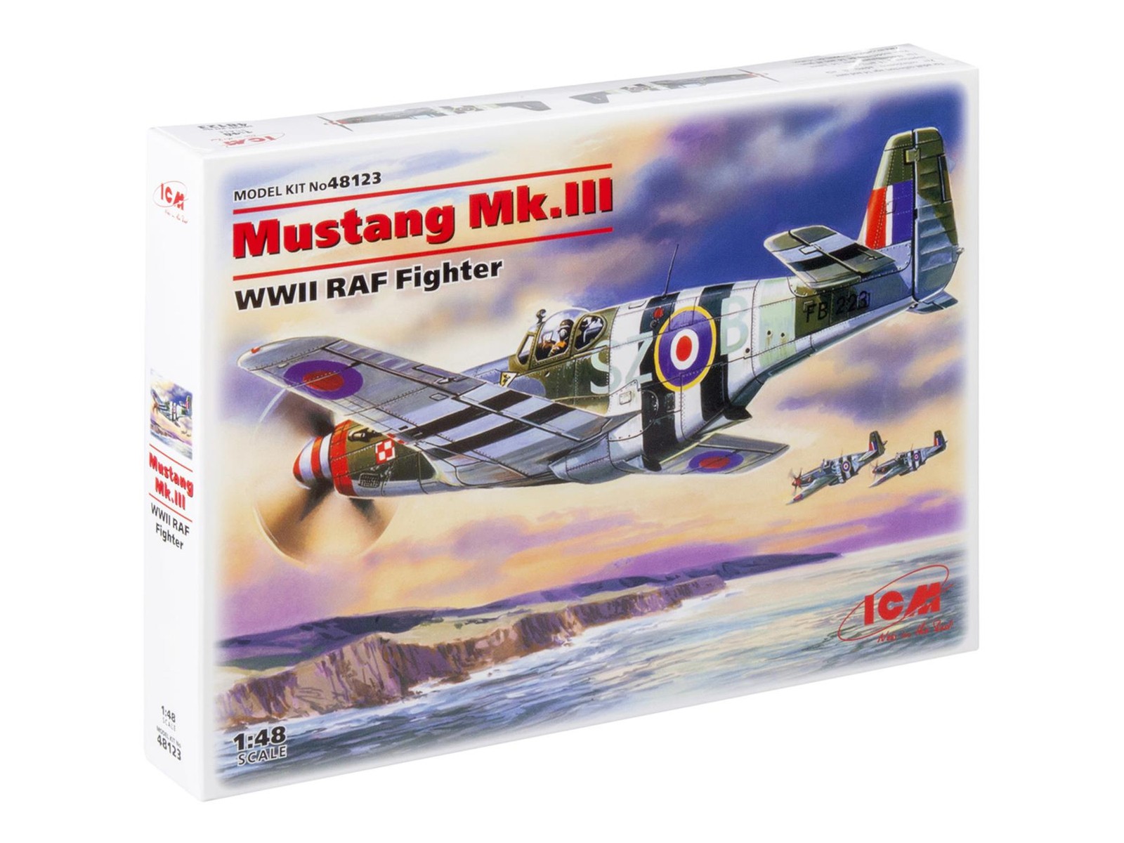 ICM 48123 Mustang Mk.III, WWII RAF Fighter Plane 1:48 Scale Kit
