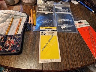 Knitting Needles Carrier And Assorted Tools