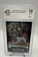 2004 Bowman Chrome - First Year Conor Jackson #168 Refractor (RC) BCCG 10 Mint
