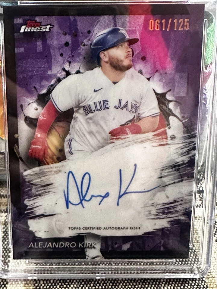 2024 Topps Finest - Finest Autographs #FA-AK Alejandro Kirk (AU) /125 - Image 2 of 3
