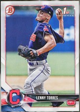 2018 Bowman Draft #BD-8 Lenny Torres Baseball EX