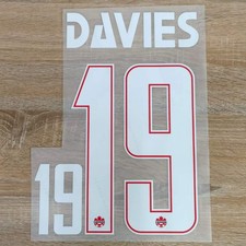 Davies 2026 Canadá tamaño jugador conjunto de nombres nombre número identificación impresión