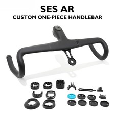 Carbon Fiber Road Bicycle Integrated Handlebars Internal Cable 380-440mm