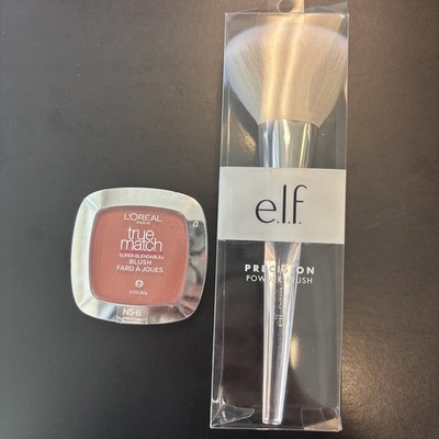 L Oréal True Match Blush & Elf Precision Powder Brush