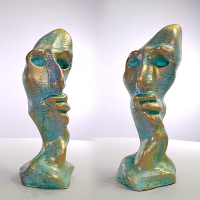 Sculpture sculpture bust Semenchkare unique signed Prof em A Loeschner-Gornau