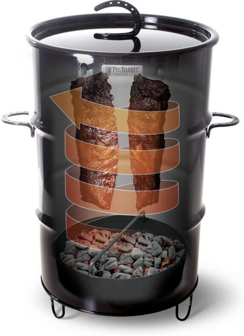 Pit Barrel Cooker Classic Package - 18.5 Inch Drum Smoker | Porcelain Coated Ste