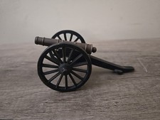 Vintage Cast Iron Brass Civil War Era Cannon 5 Inch