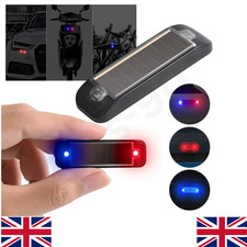 LED Solar Car Dummy Alarm Anti-Theft Flashing Warning Light Security System