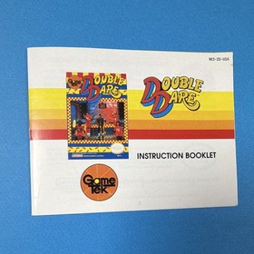 GameTek Double Dare Nintendo NES Original Instruction Manual only. 