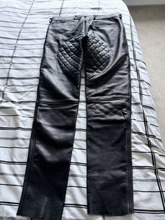 Men's Real Leather Jeans with rear zip and Zipped COD Piece Interest BLUF 34/35