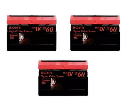 Sony Mini DV Premium, Excellence Kassetten für Camcorder - 60min (DVM60PR)