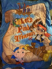 Disney Jake And The Neverland Pirates Toddler Bed Comforter Reversable Blanket