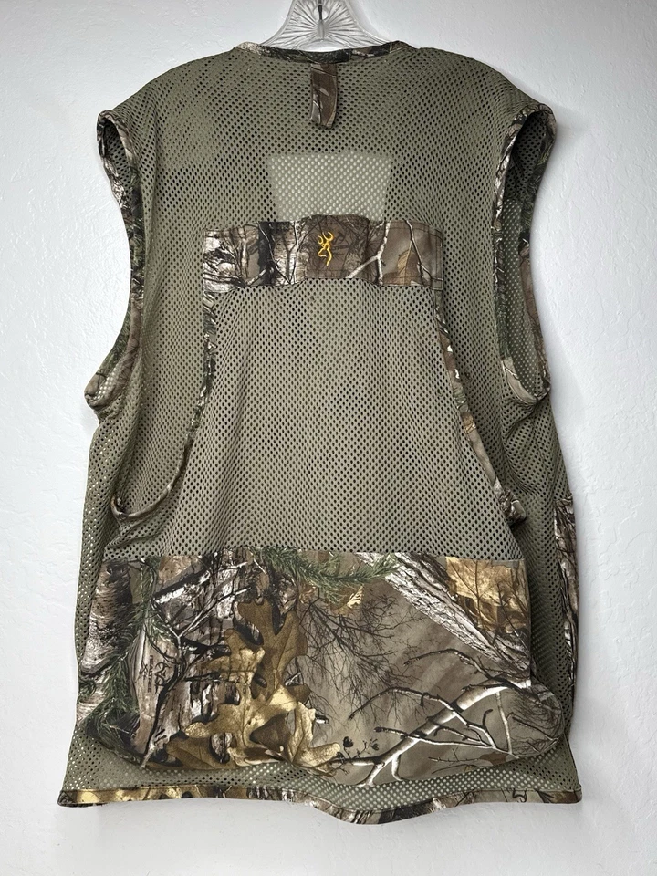 Browning Upland Dove Vest Size 2XL Big & Tall Camouflage Mesh Hunting Fishing - Image 2 of 4