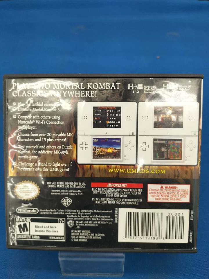 Ultimate Mortal Kombat NDS (Brand New Factory Sealed US Version) Nintendo DS - Image 2 of 4