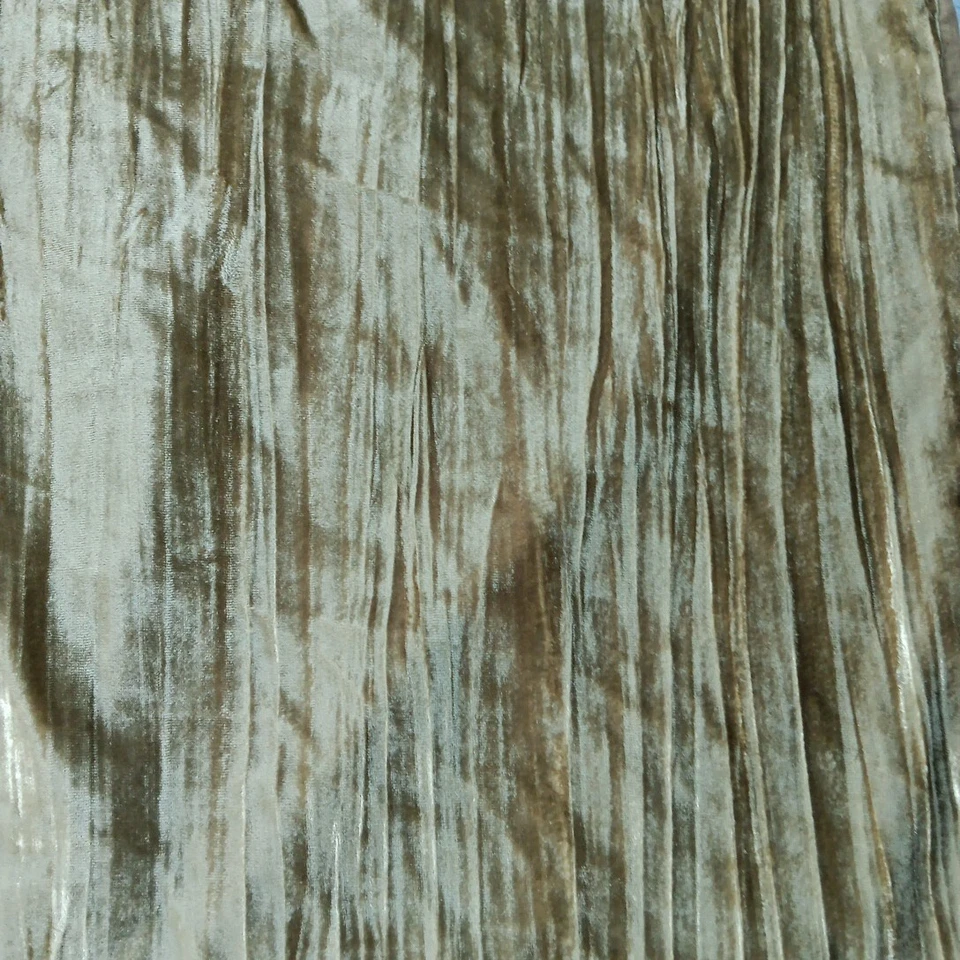 2 West Elm Crushed Velvet Shams Pillow Covers Olive Green and Gray Luxury Modern - Image 3 of 4