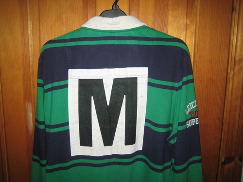Superdry Rare Leicester Tigers Green/Navy Rugby Shirt Adult Size XXXL - RRP £100 - Picture 10 of 11