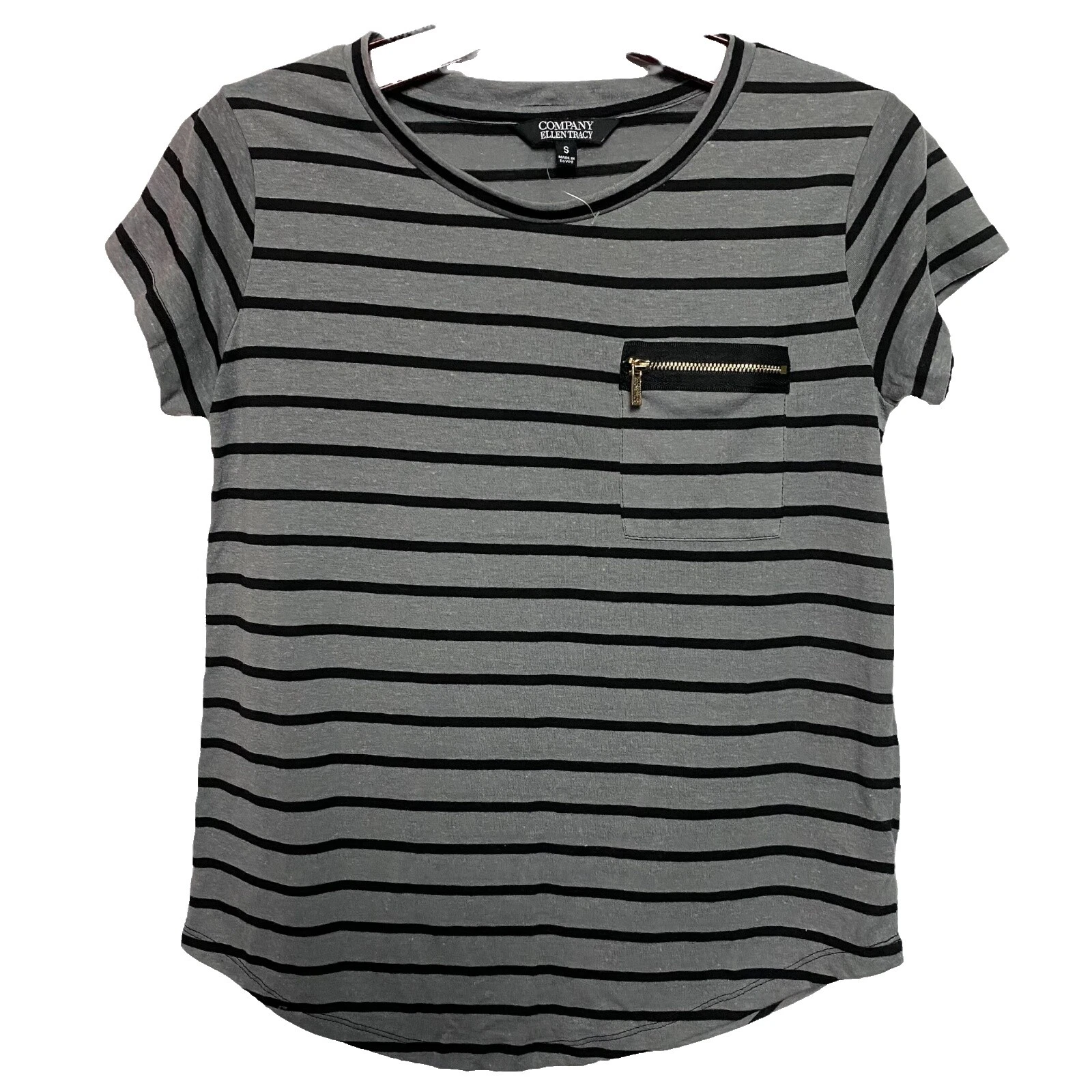 Camisetas a rayas de lino Ellen Tracy para Mujeres