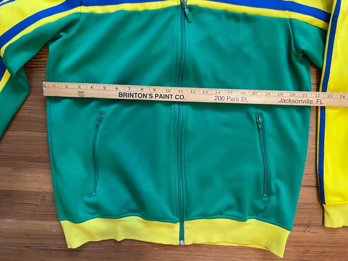 Adidas Brazil 1822 Yellow Soccer Jacket Men's Large