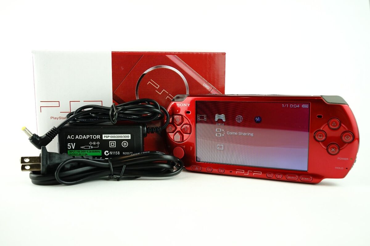 Sony PlayStation PSP 3000 | New Shell | Charger + Battery Sony PlayStation PSP 3000 | New Shell | Charger + Battery