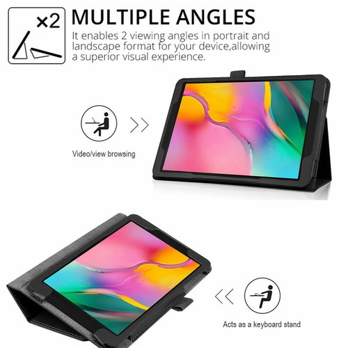 PU Leather Folio Shockproof Case Cover for Samsung Galaxy TAB A 10.1 SM-T510/515 - Picture 2 of 23