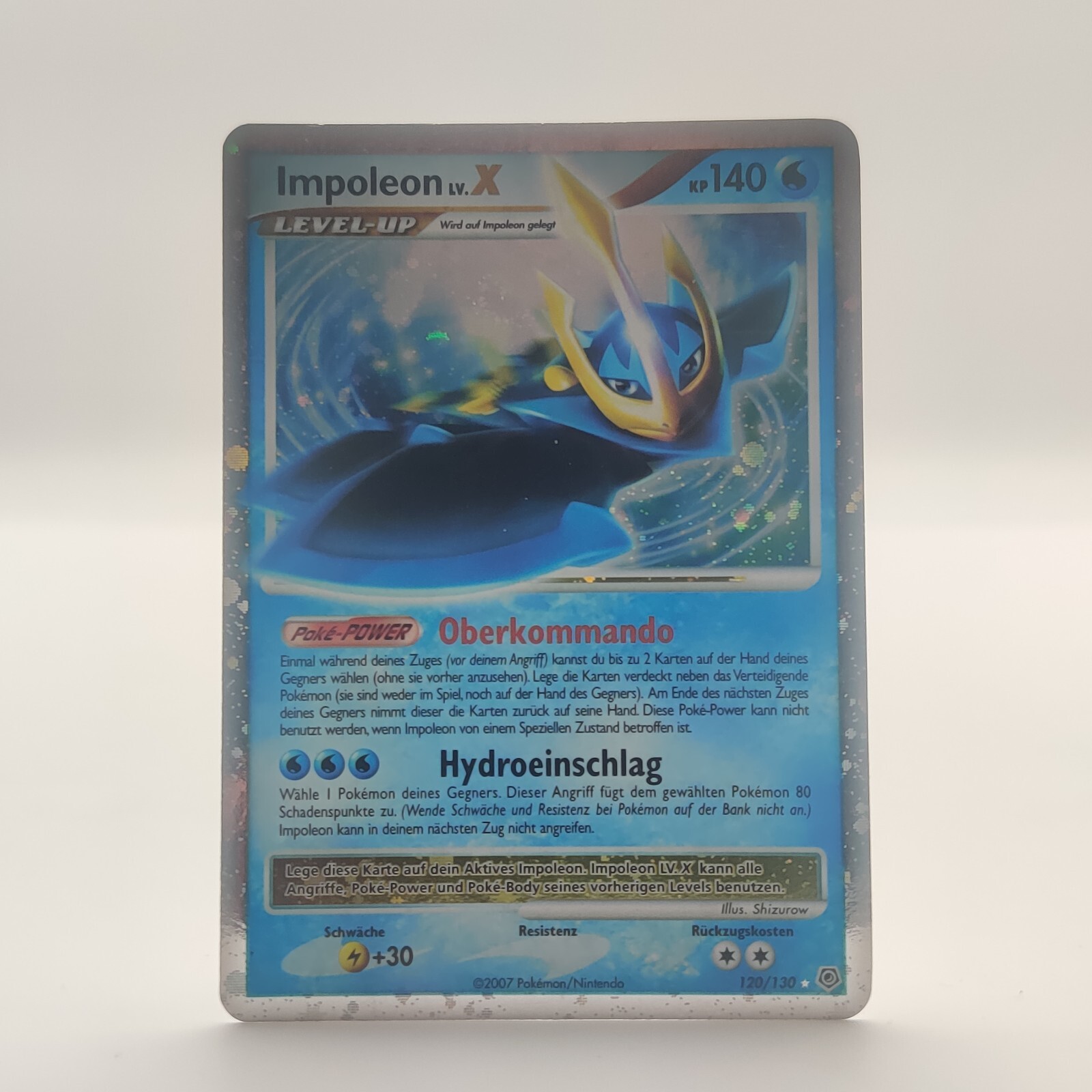 Pokemon TCG German Holo Rare Impoleon LV.X 120/130 Diamond & Pearl