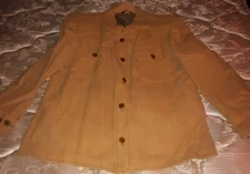 Vintage Curlee Clothes Sport Coat Jacket Blazer Tan 4 Pockets Sz 42