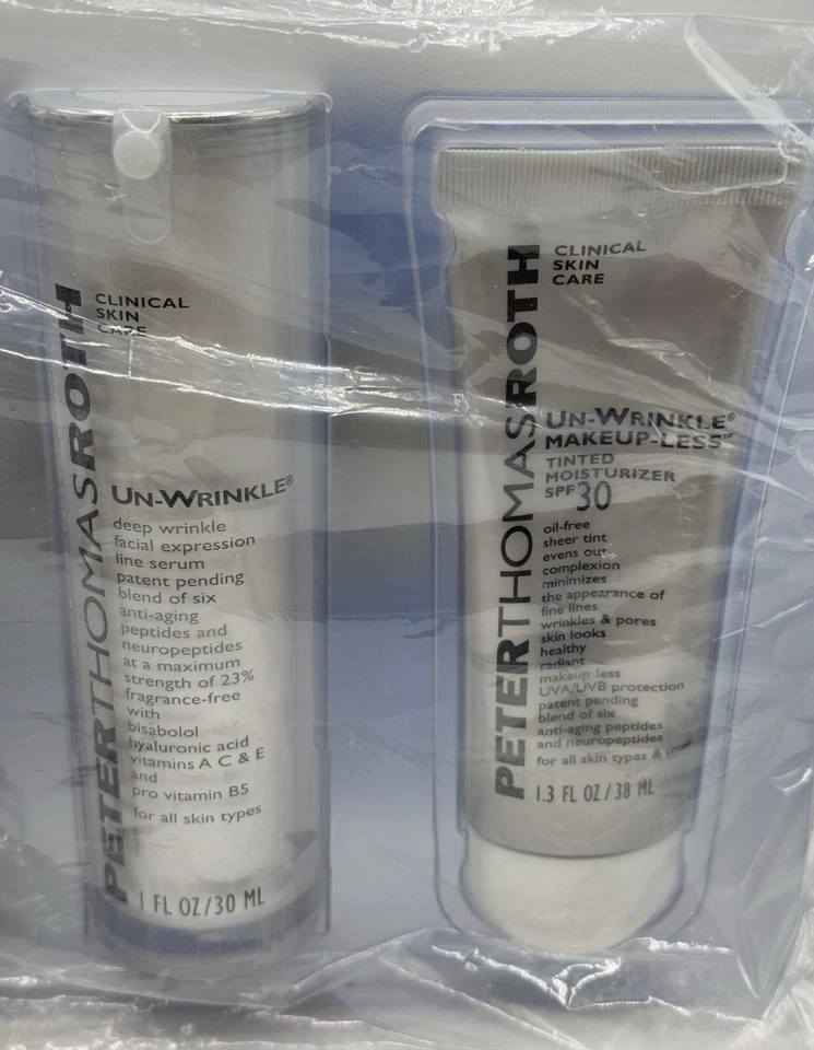 NUEVO Peter Thomas Roth Sin Arrugas Maquillaje 4 Piezas Colección Almohadillas Exfoliantes Suero Foto 2 de 4