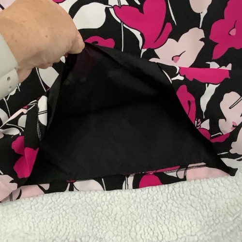 Vince Camuto Size 4 Sheath Dress Floral Pink Black Knee Length Feminine New $119 - Picture 10 of 15