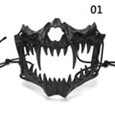 Skeleton Half Face Masks Bone Skull Animals Mask Halloween Cosplay Costume Props