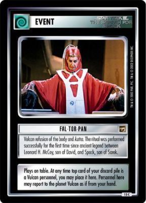 Star Trek CCG TMP The Motion Pictures Fal-Tor-Pan x2 15C