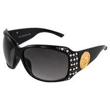 Rodeo Queen Lioness Women  s Fashion Sunglasses Black Frame w/ Bling